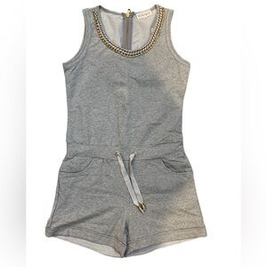 Chic Women’s Romper with Gold Accents NWOT